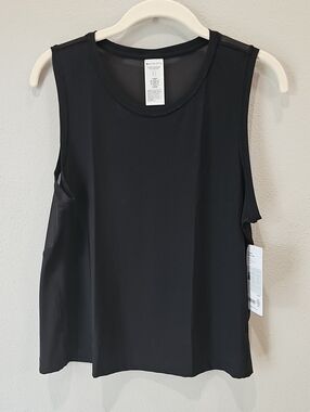 NWT Athleta Black Performance Tank with Mesh Back Panel